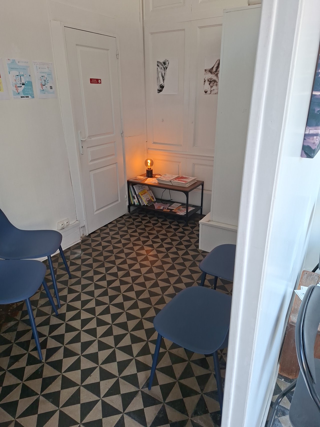 Salle d'attente du cabinet - Psychologue Rouen
